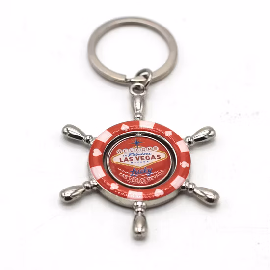 Custom Tourist Souvenir Keychain Luxury Zinc Alloy Epoxy Keychain
