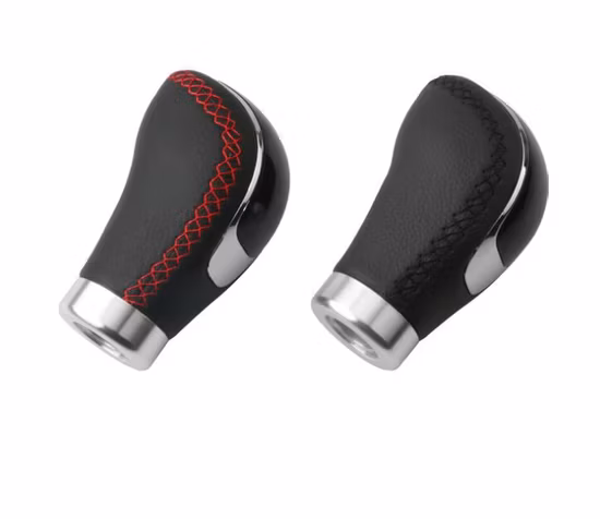 Leather Universal Car Gear Shift Knob Black Manual
