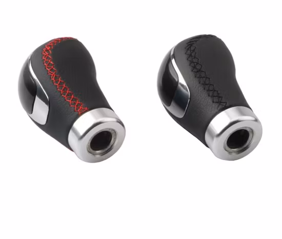 Leather Universal Car Gear Shift Knob Black Manual