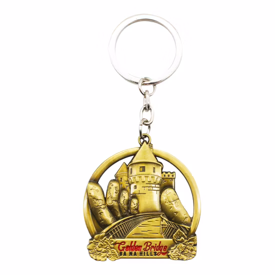 China Wholesale Customized Make You Own Logo Metal 3D Keychain for Souvenir Gift