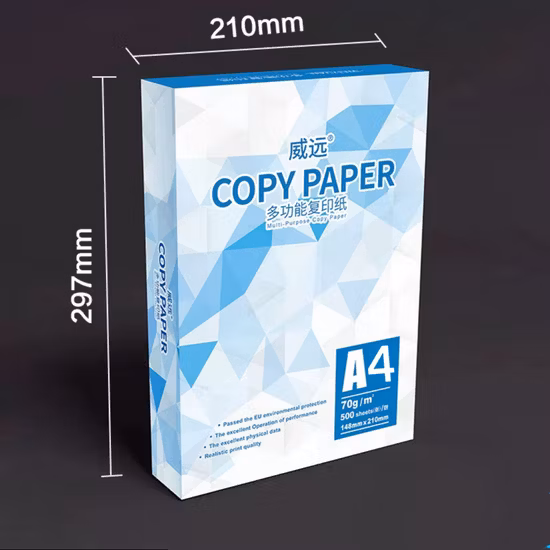 Cheap White A4 Copy Paper Weight 80 70GSM Printing