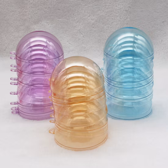 Christmas Ornament Ball Openable Acrylic Clear Plastic Hollow Sphere